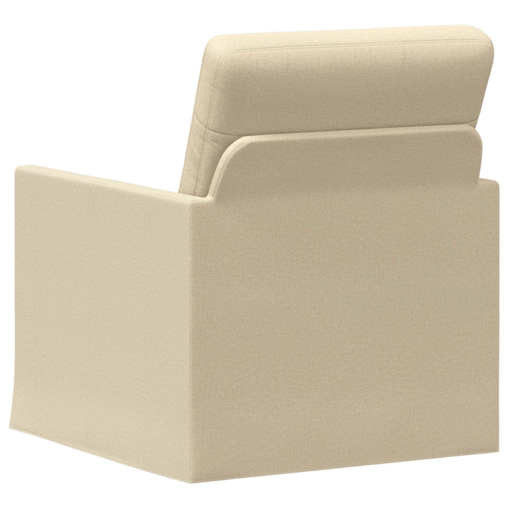 vidaXL Fotel kremowy 70 x 81 x 82 cm tkanina
