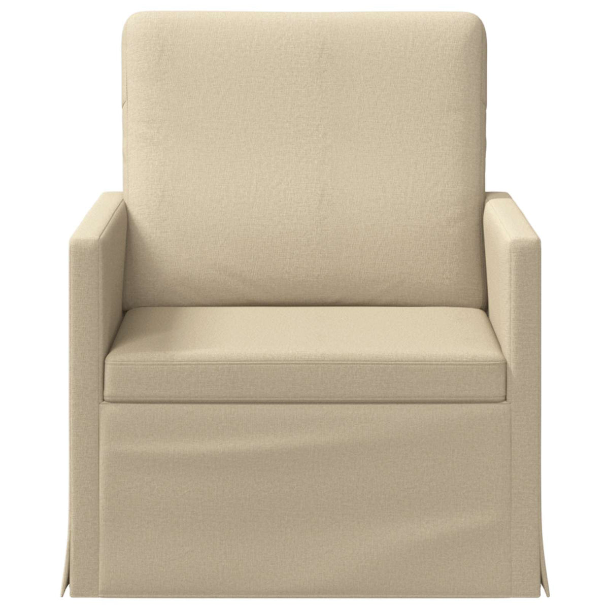 vidaXL Fotel kremowy 70 x 81 x 82 cm tkanina