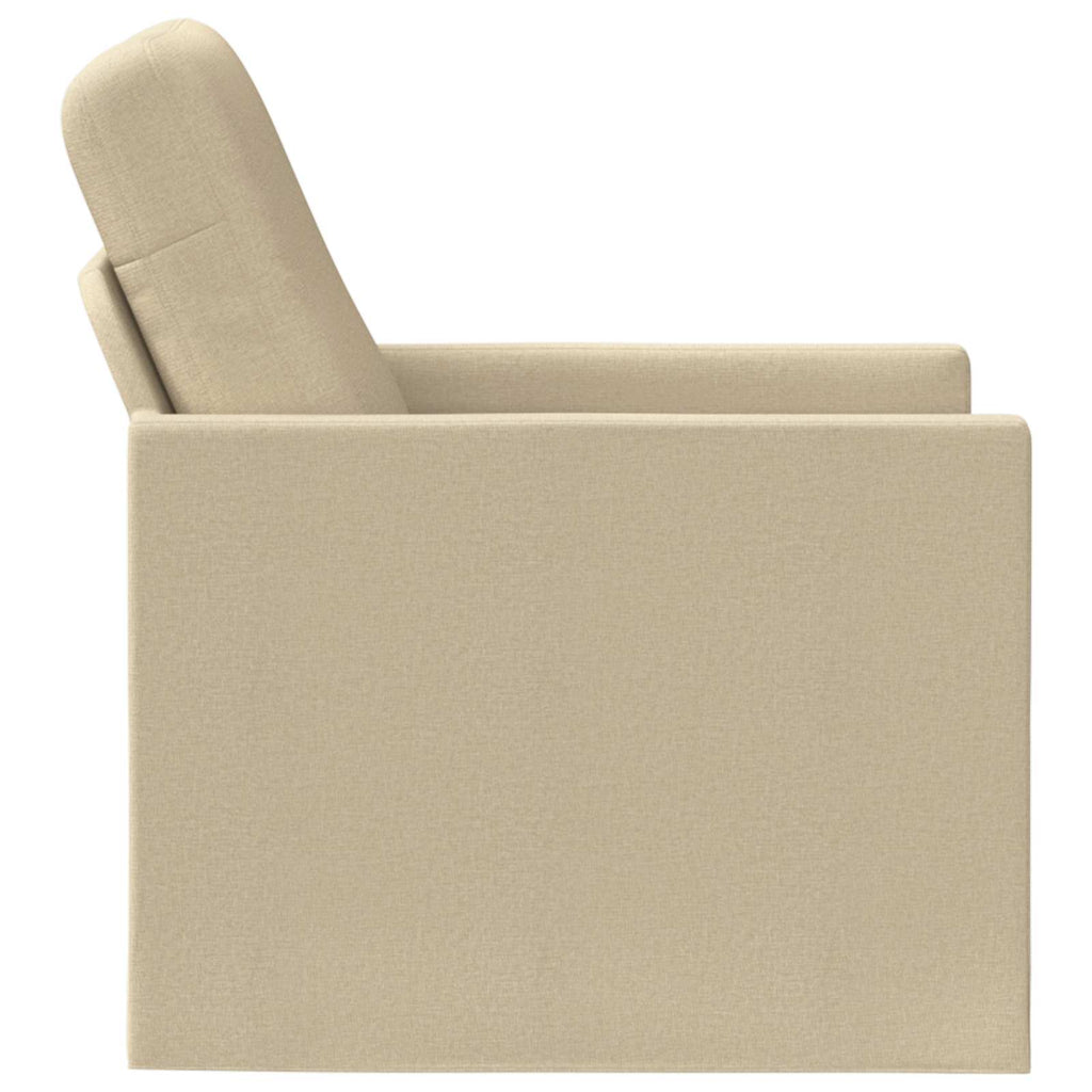 vidaXL Fotel kremowy 70 x 81 x 82 cm tkanina