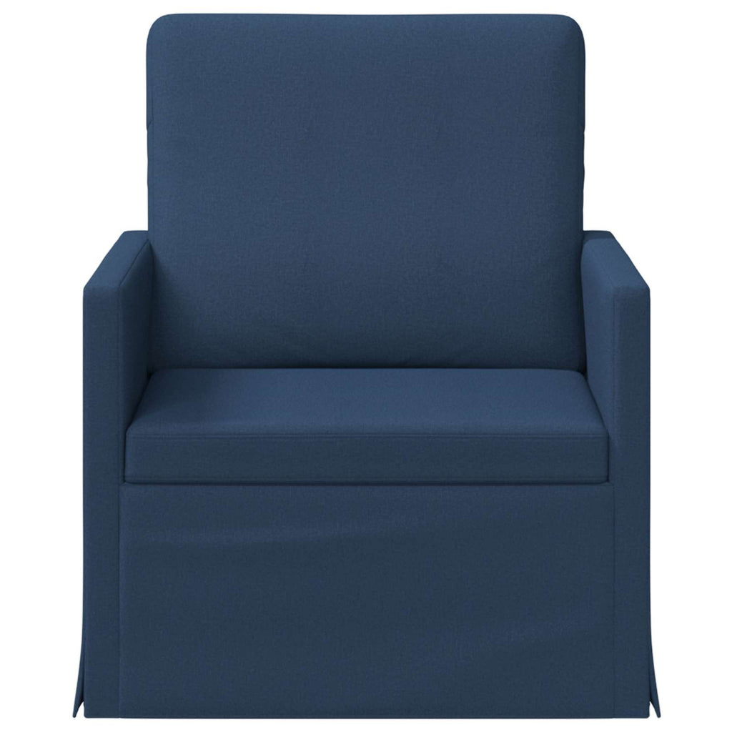 vidaXL Fotel niebieski 70 x 81 x 82 cm tkanina