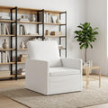 vidaXL Fotel Biały 70 x 81 x 82 cm tkanina