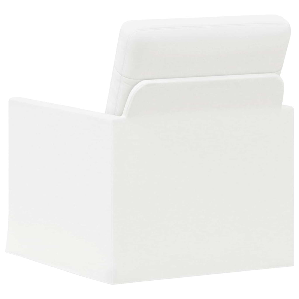 vidaXL Fotel Biały 70 x 81 x 82 cm tkanina