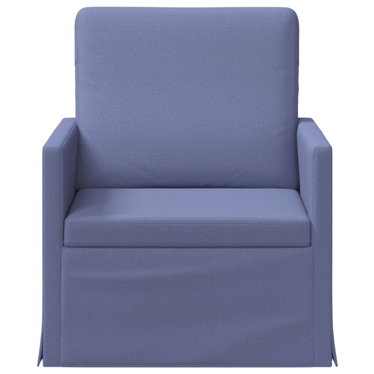 vidaXL Fotel Niebieski dżins 70 x 81 x 82 cm tkanina