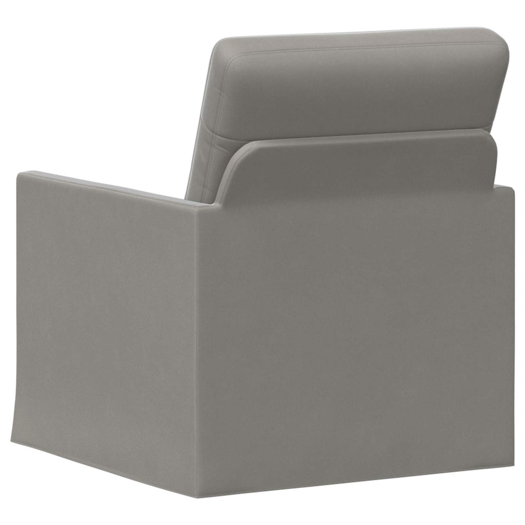 vidaXL Fotel jasnoszary 70 x 81 x 82 cm Welur