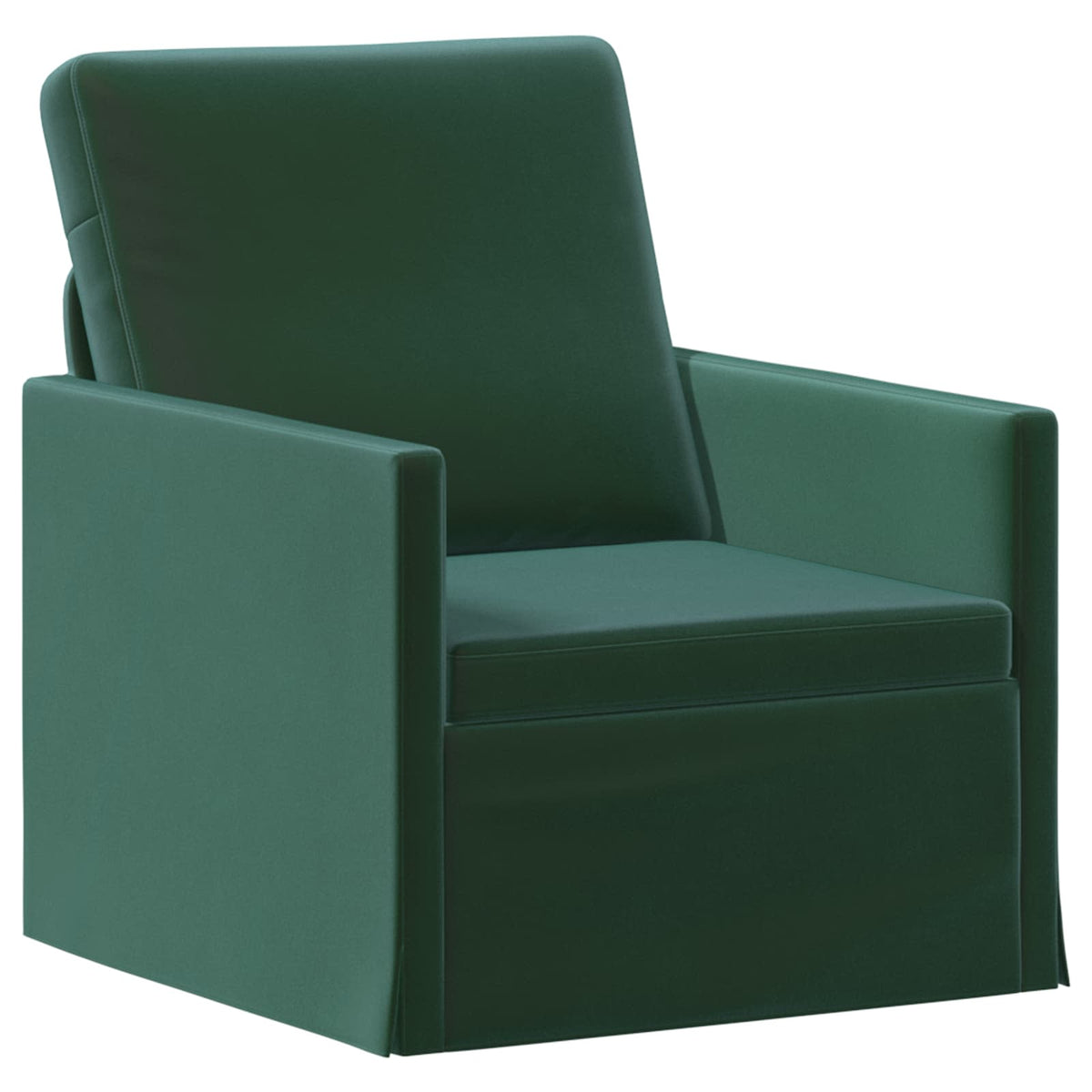 vidaXL Fotel Ciemnozielony 70 x 81 x 82 cm Welur