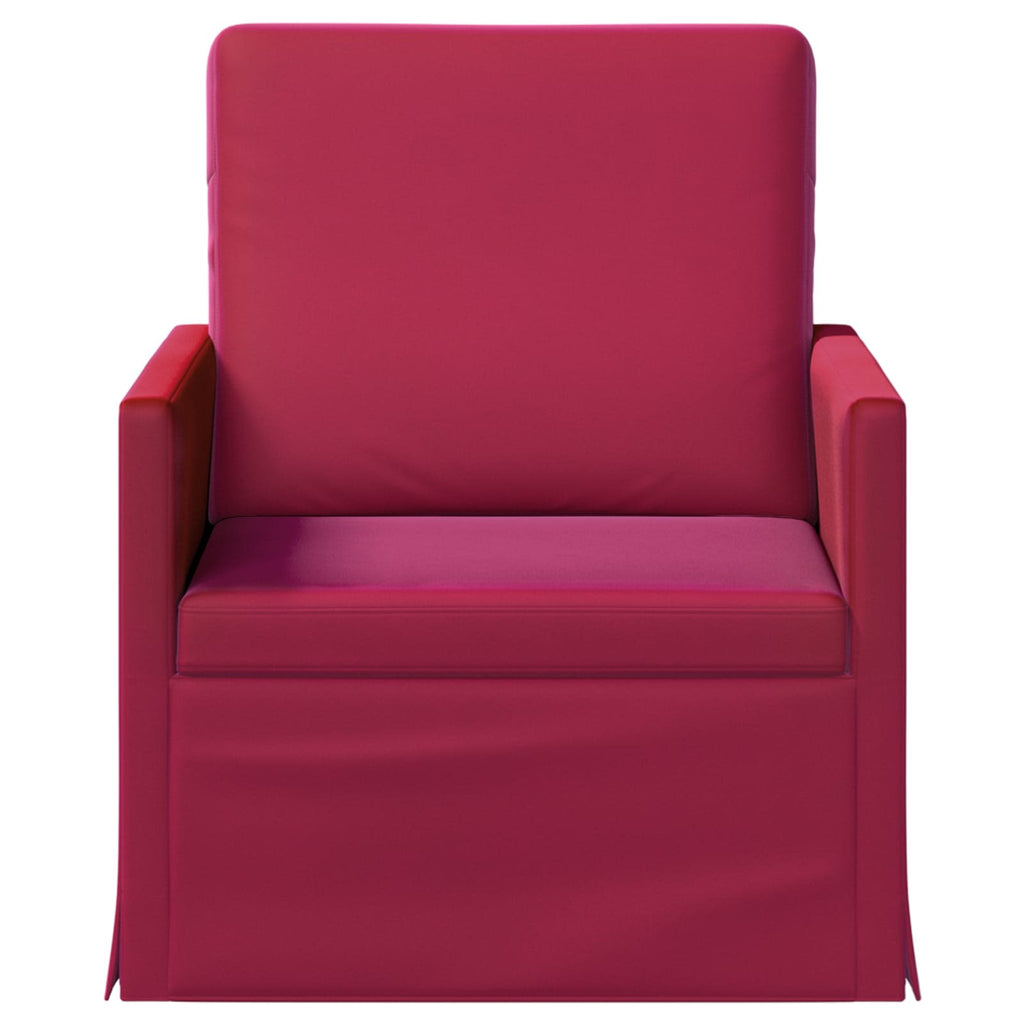 vidaXL Fotel Czerwone wino 70 x 81 x 82 cm Welur