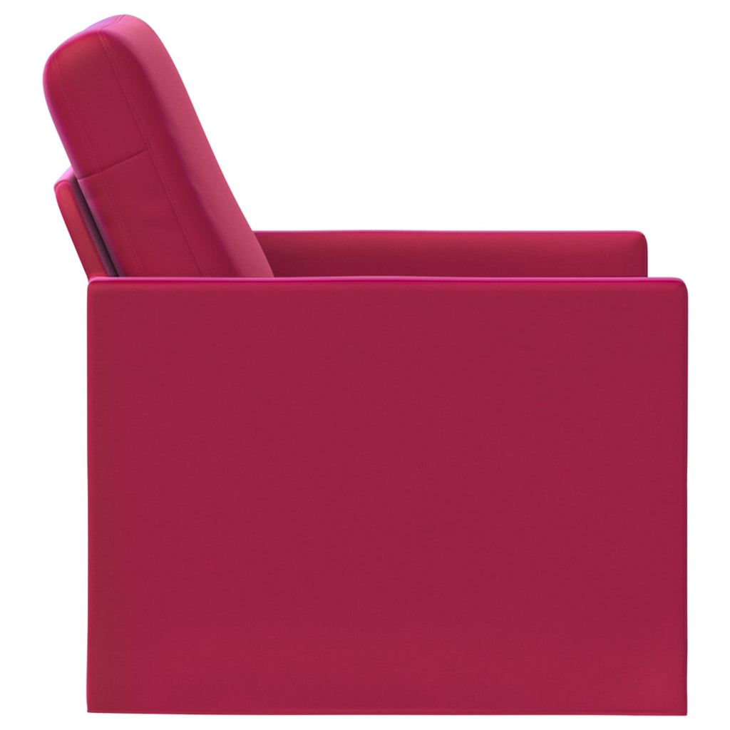 vidaXL Fotel Czerwone wino 70 x 81 x 82 cm Welur