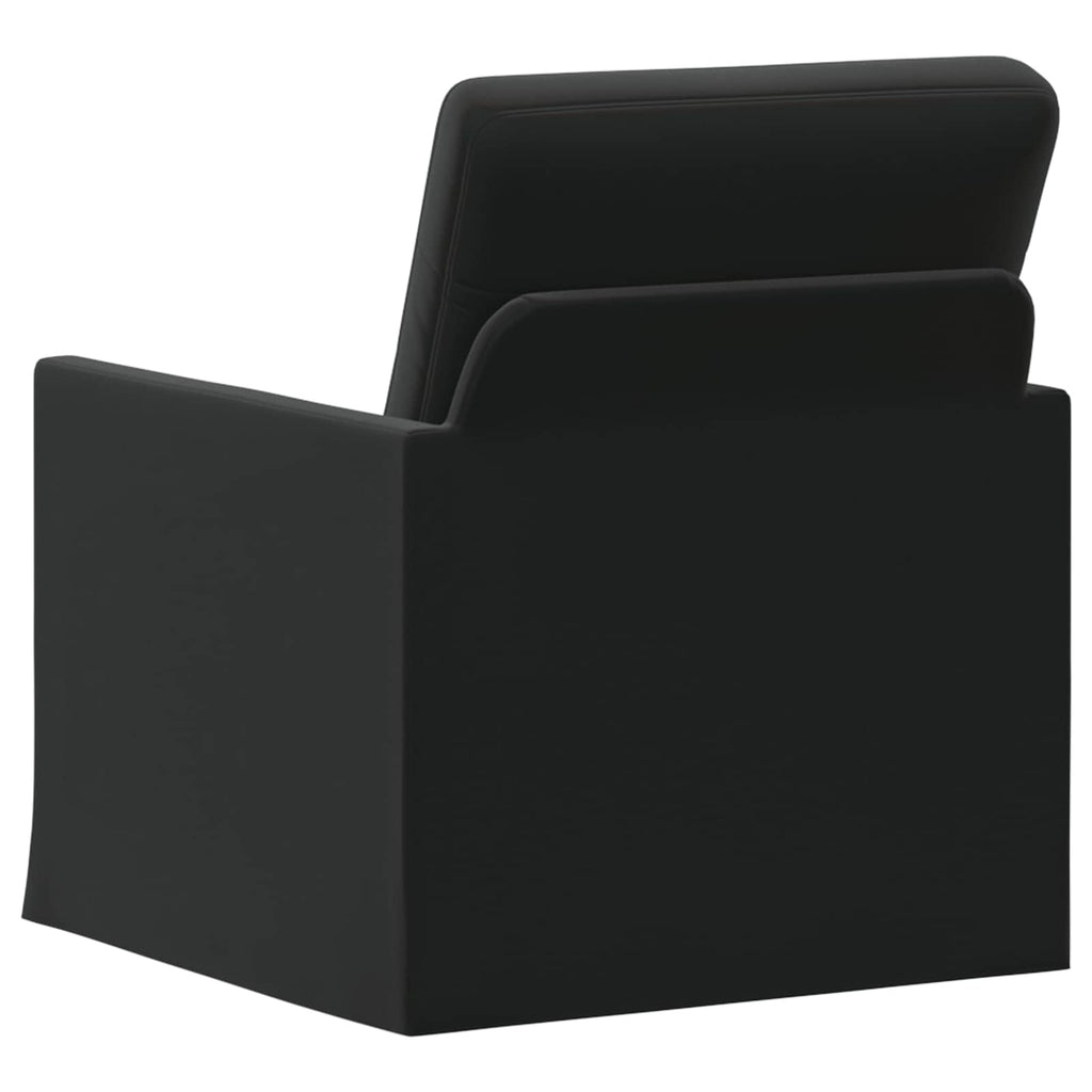 vidaXL Fotel Czarny 70 x 81 x 82 cm Welur