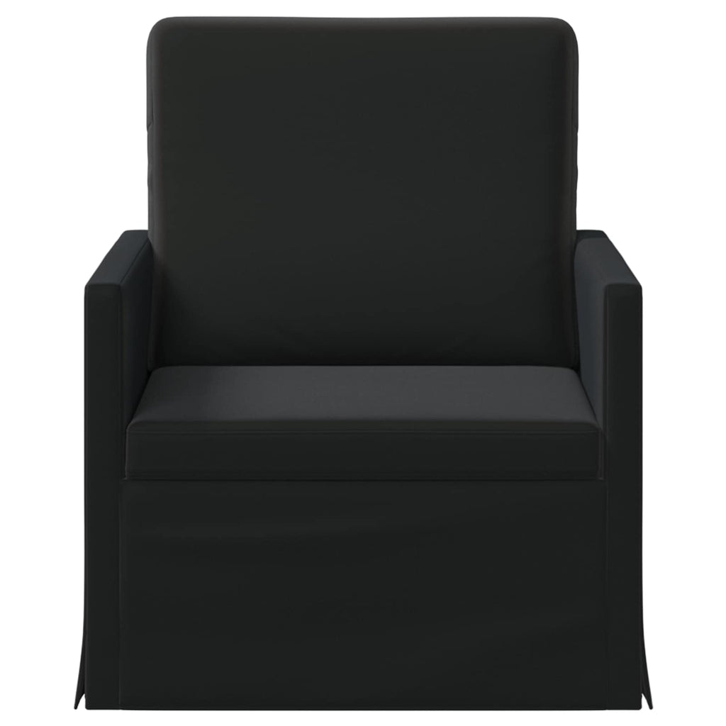vidaXL Fotel Czarny 70 x 81 x 82 cm Welur