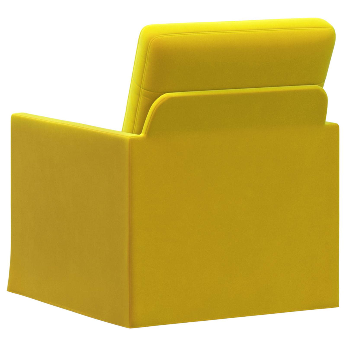vidaXL Fotel żółty 70 x 81 x 82 cm Welur