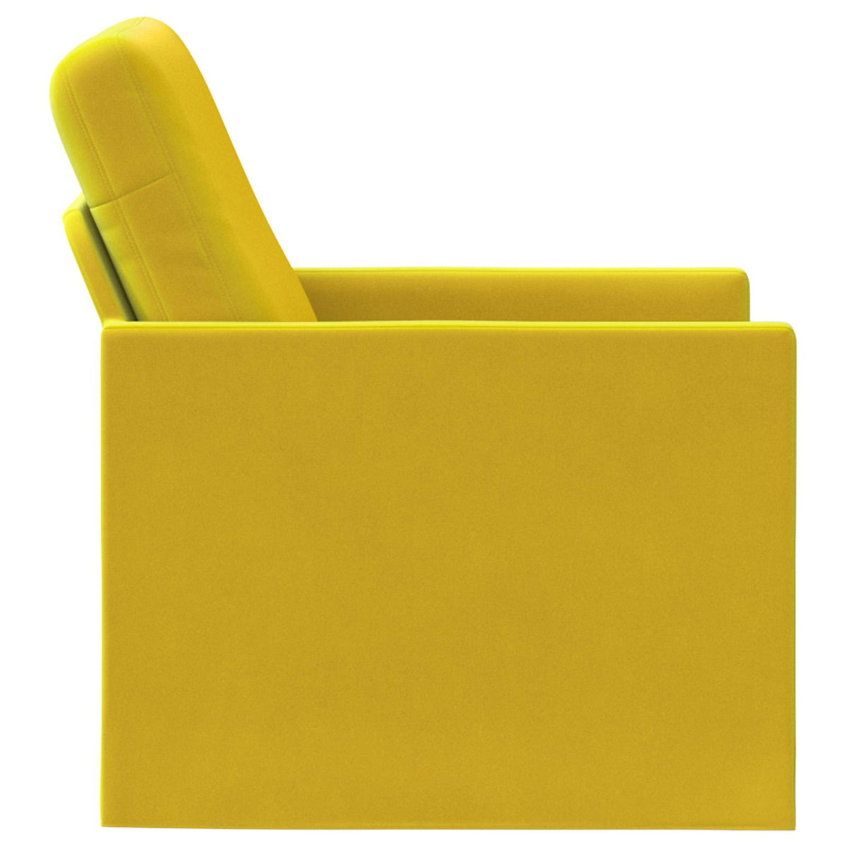 vidaXL Fotel żółty 70 x 81 x 82 cm Welur