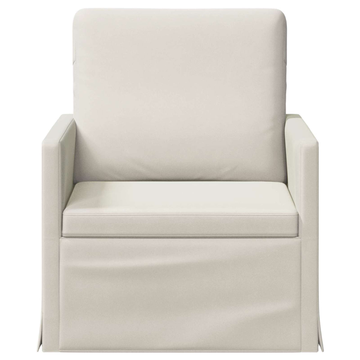 vidaXL Fotel kremowy 70 x 81 x 82 cm Welur
