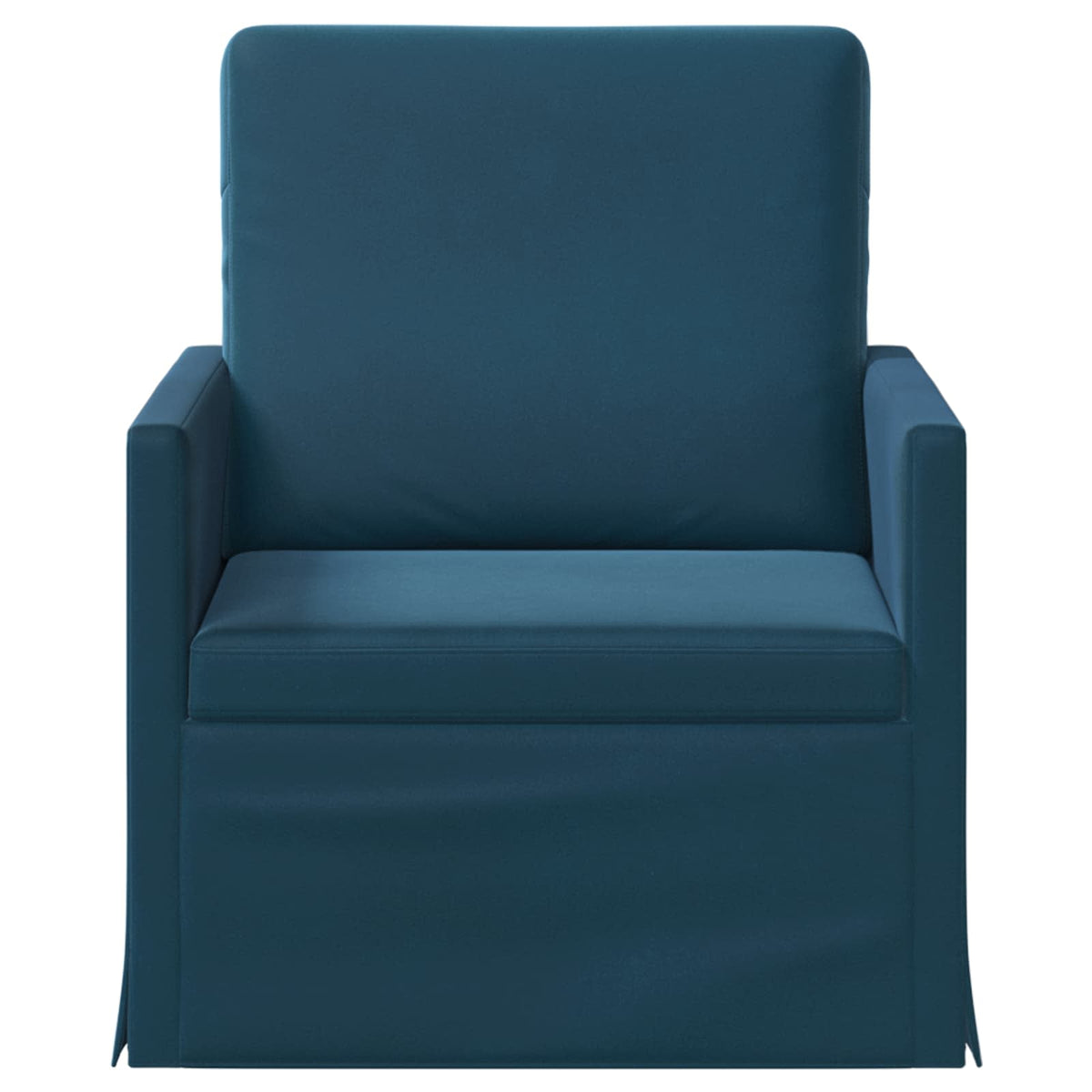 vidaXL Fotel niebieski 70 x 81 x 82 cm Welur