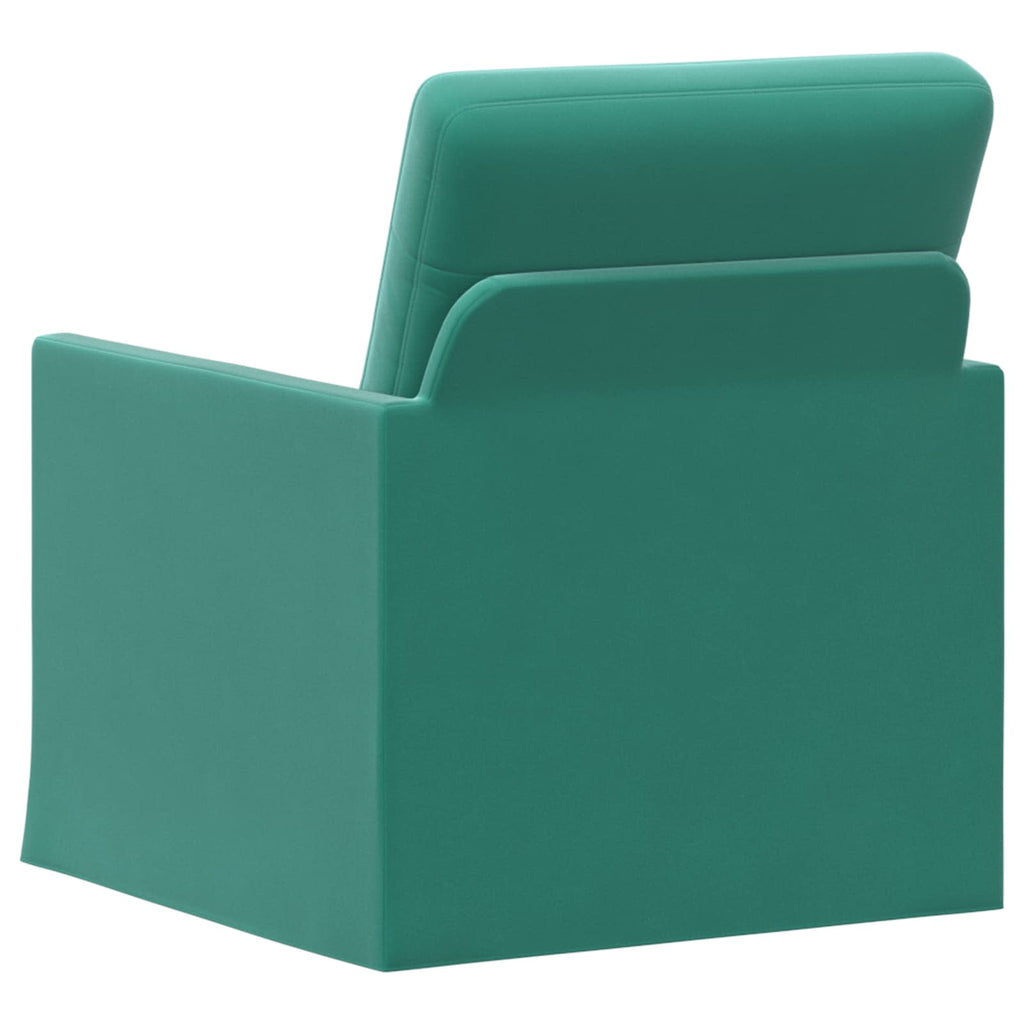 vidaXL Fotel Turkusowy 70 x 81 x 82 cm Welur