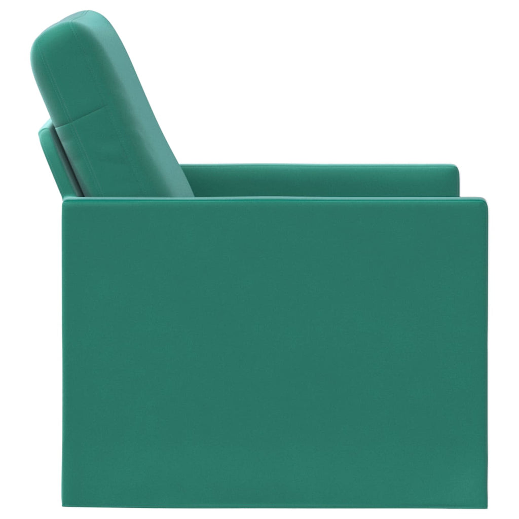 vidaXL Fotel Turkusowy 70 x 81 x 82 cm Welur