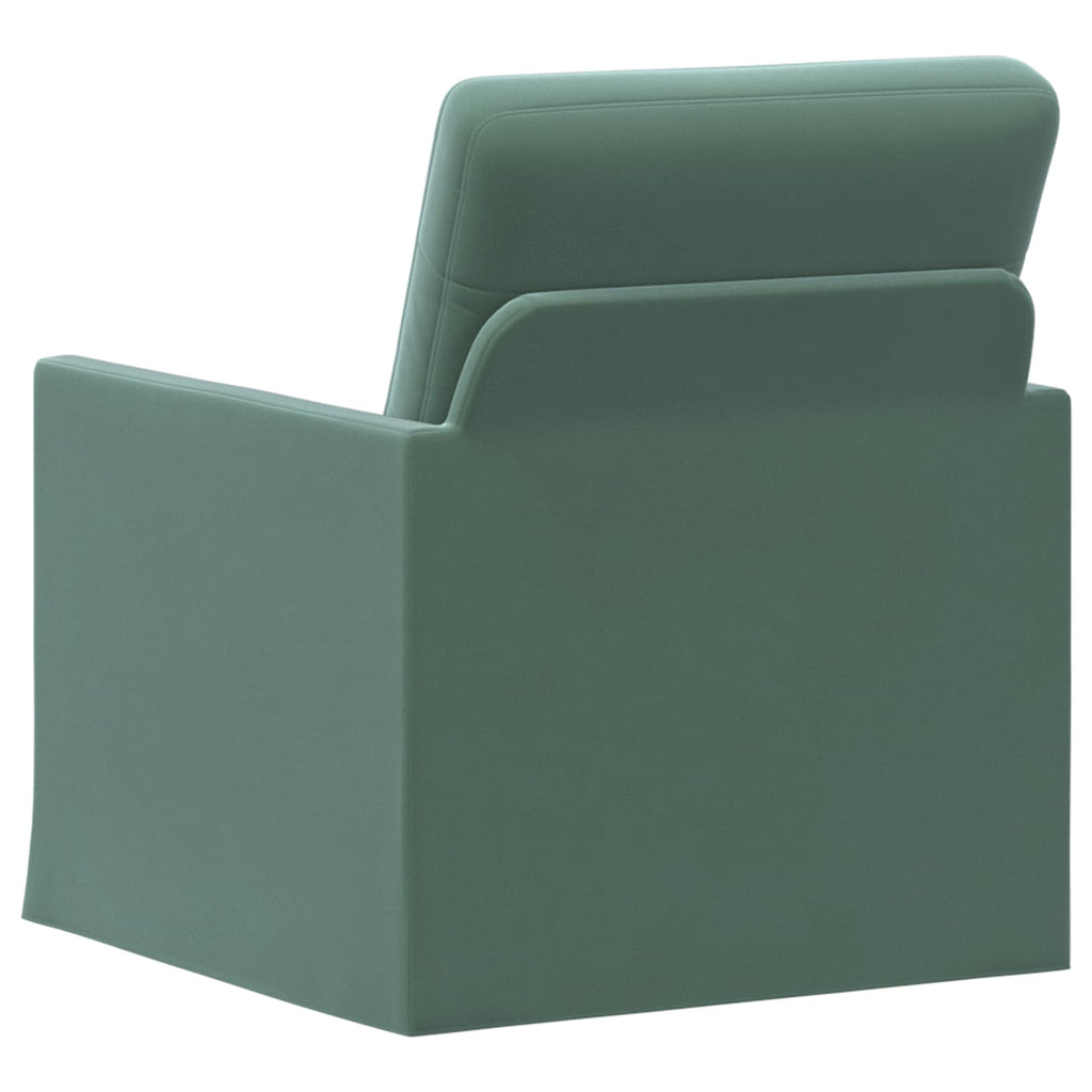 vidaXL Fotel Zielony morski 70 x 81 x 82 cm Welur