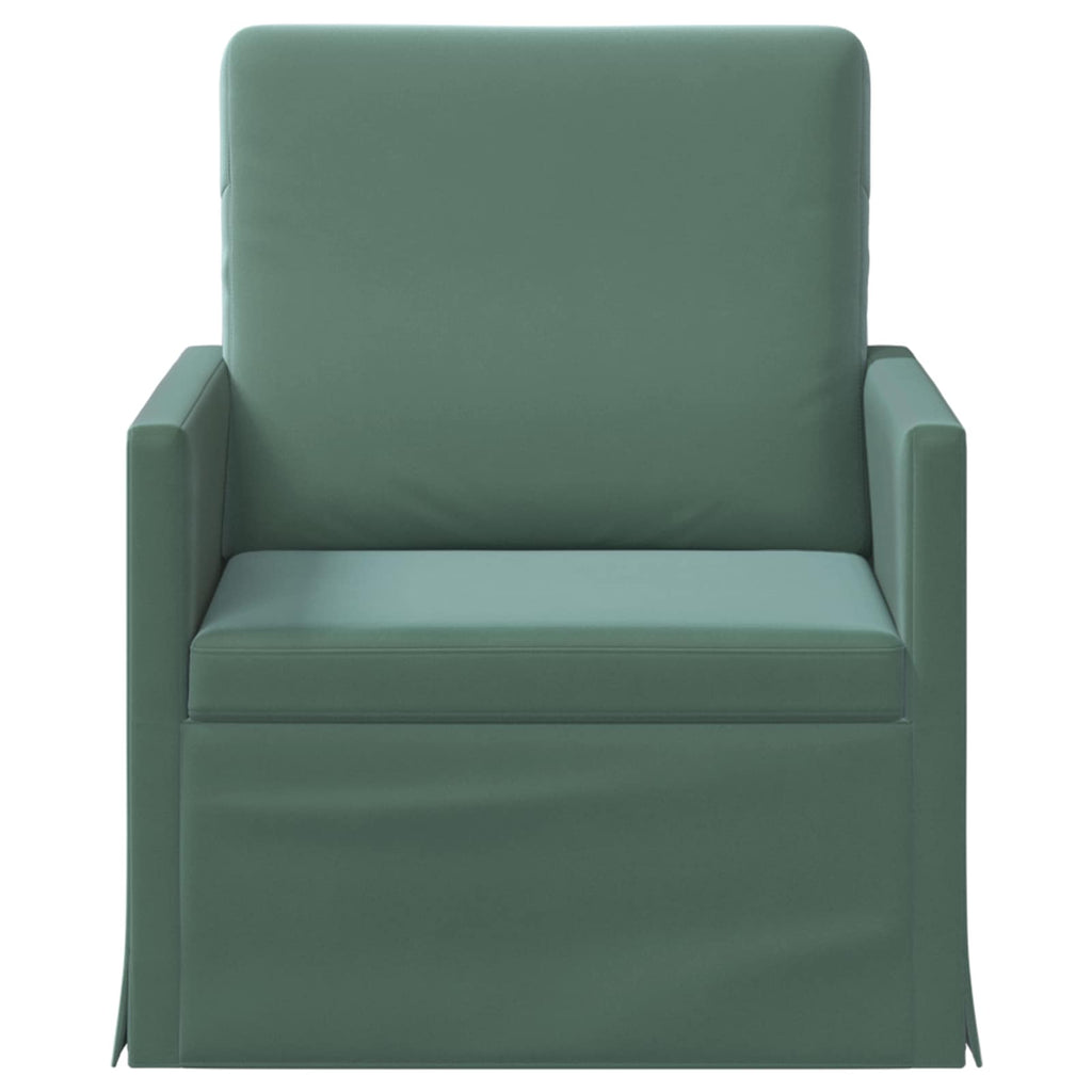 vidaXL Fotel Zielony morski 70 x 81 x 82 cm Welur