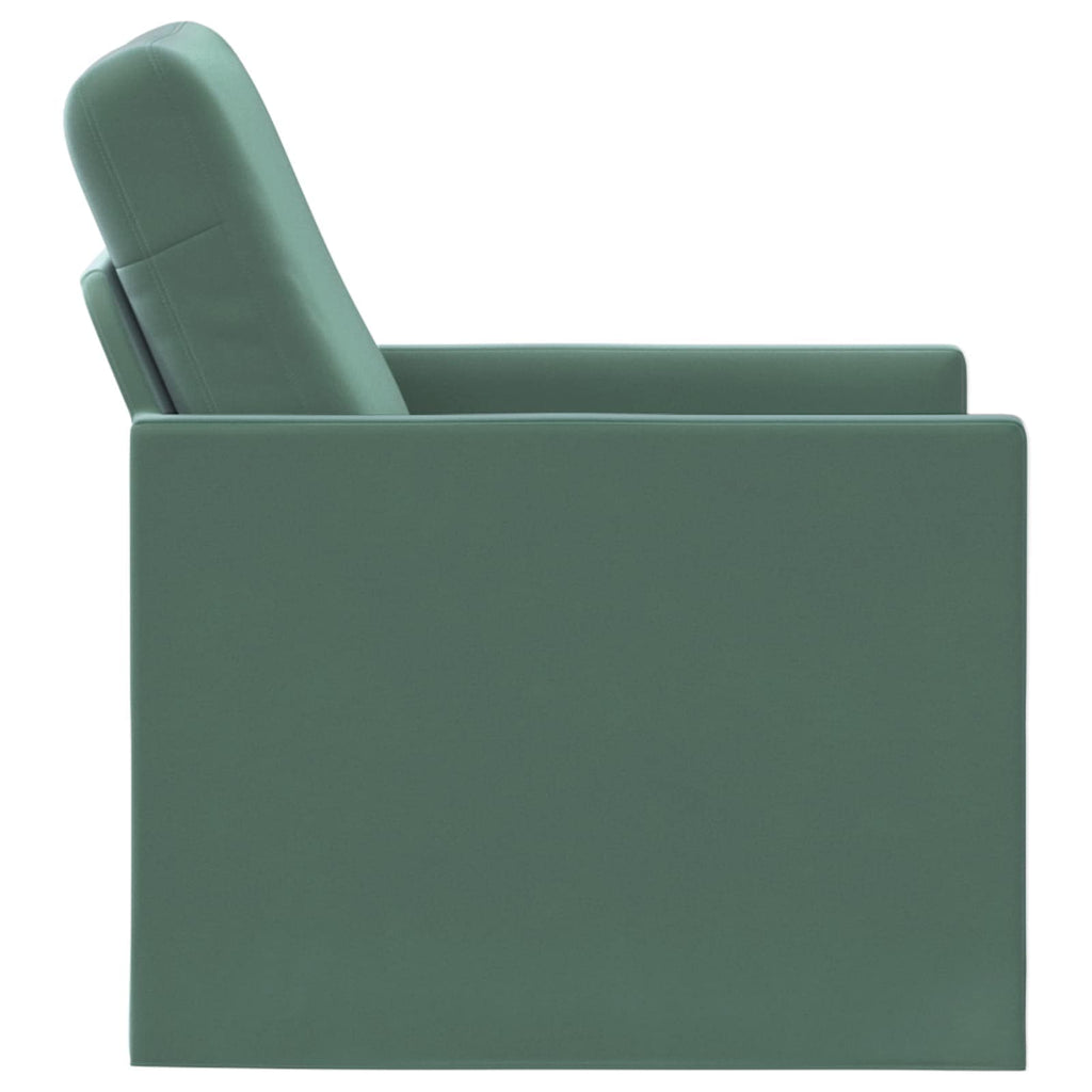 vidaXL Fotel Zielony morski 70 x 81 x 82 cm Welur