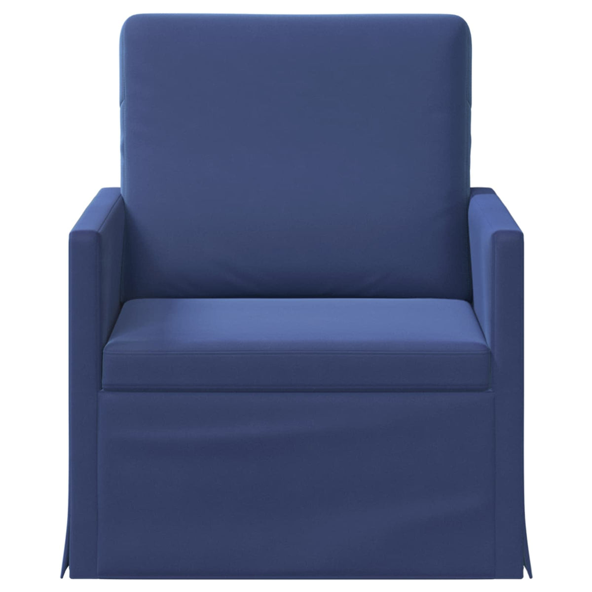 vidaXL Fotel Niebieski policyjny 70 x 81 x 82 cm Welur