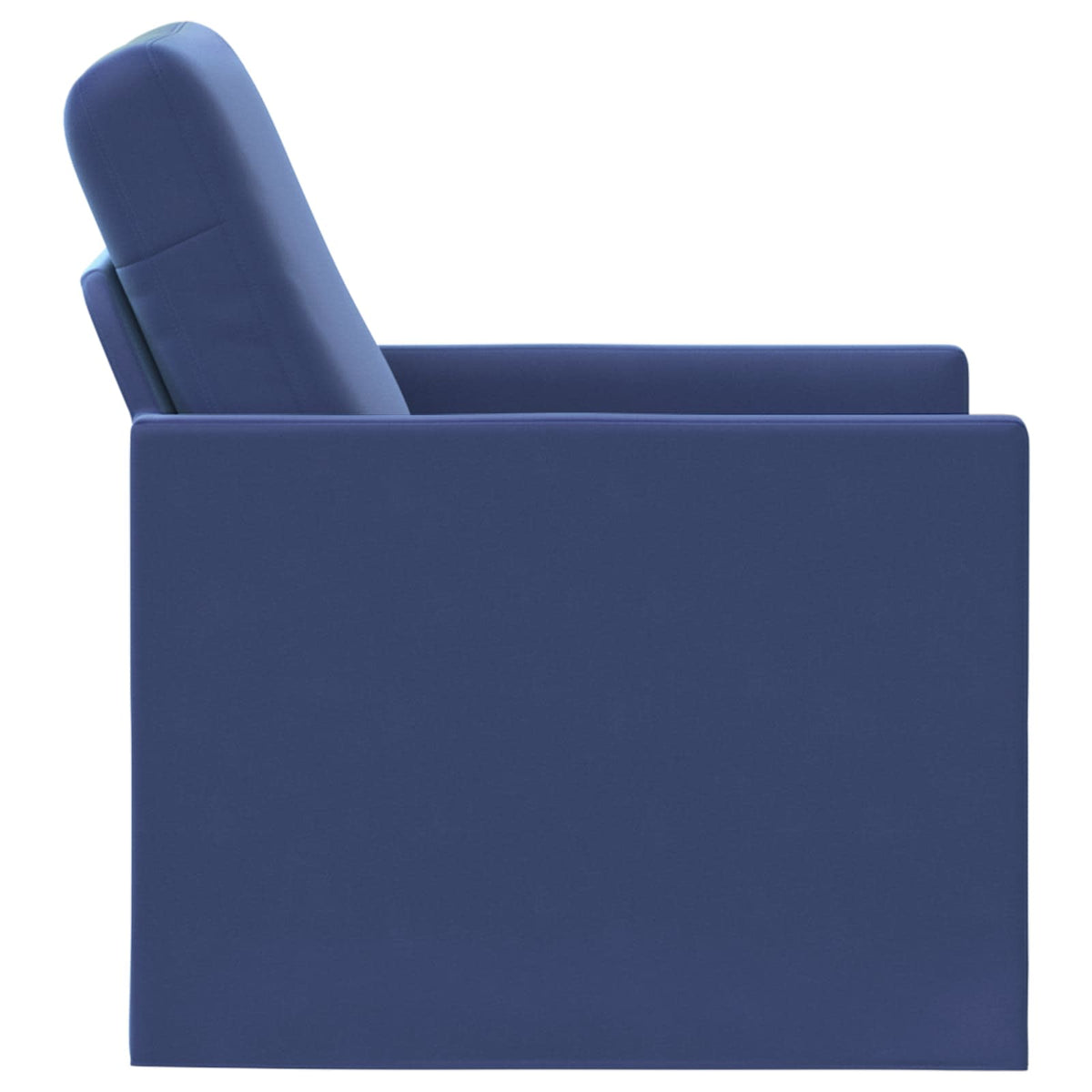 vidaXL Fotel Niebieski policyjny 70 x 81 x 82 cm Welur