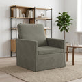 vidaXL Fotel jasnoszary 70 x 81 x 82 cm Tkanina sztruksowa