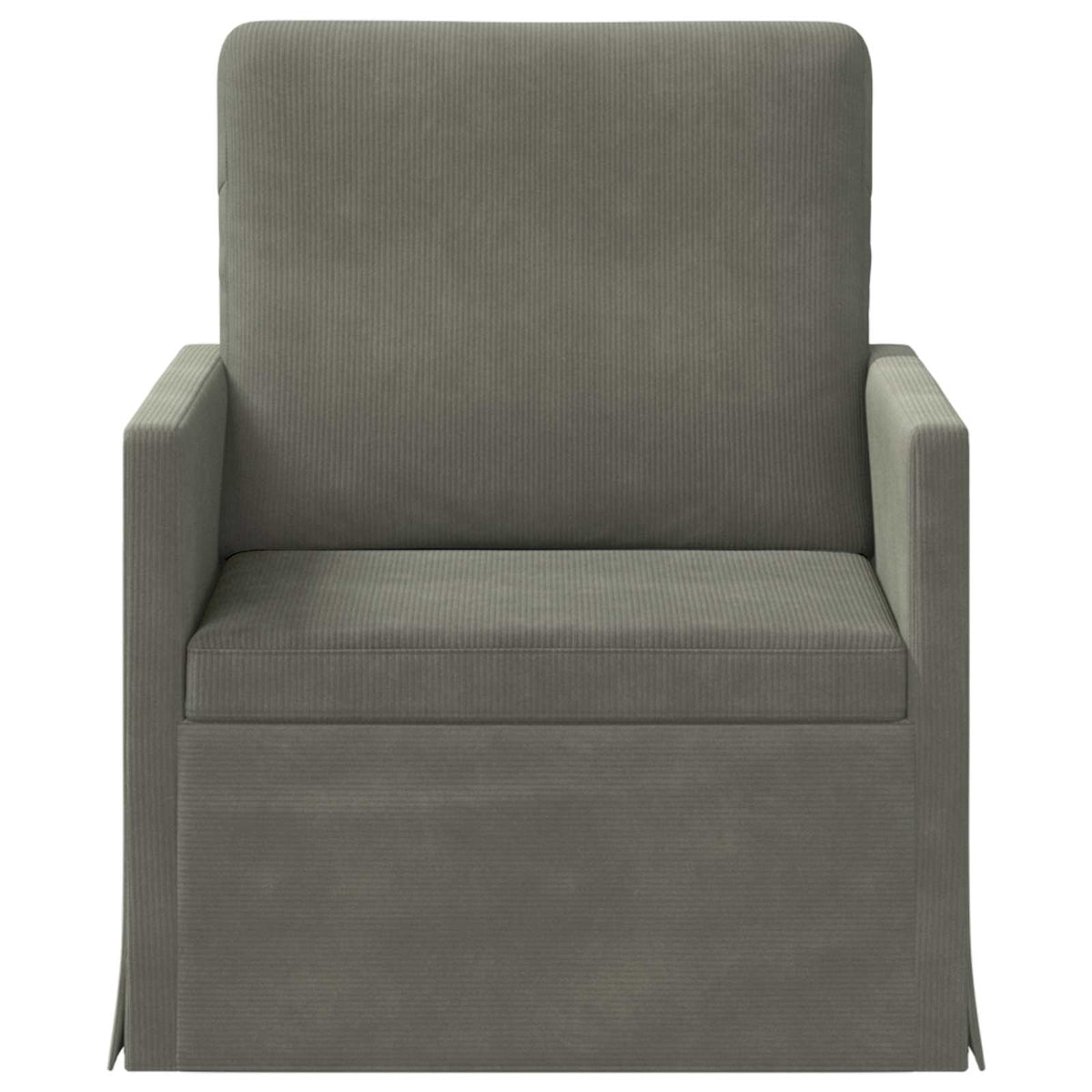 vidaXL Fotel jasnoszary 70 x 81 x 82 cm Tkanina sztruksowa