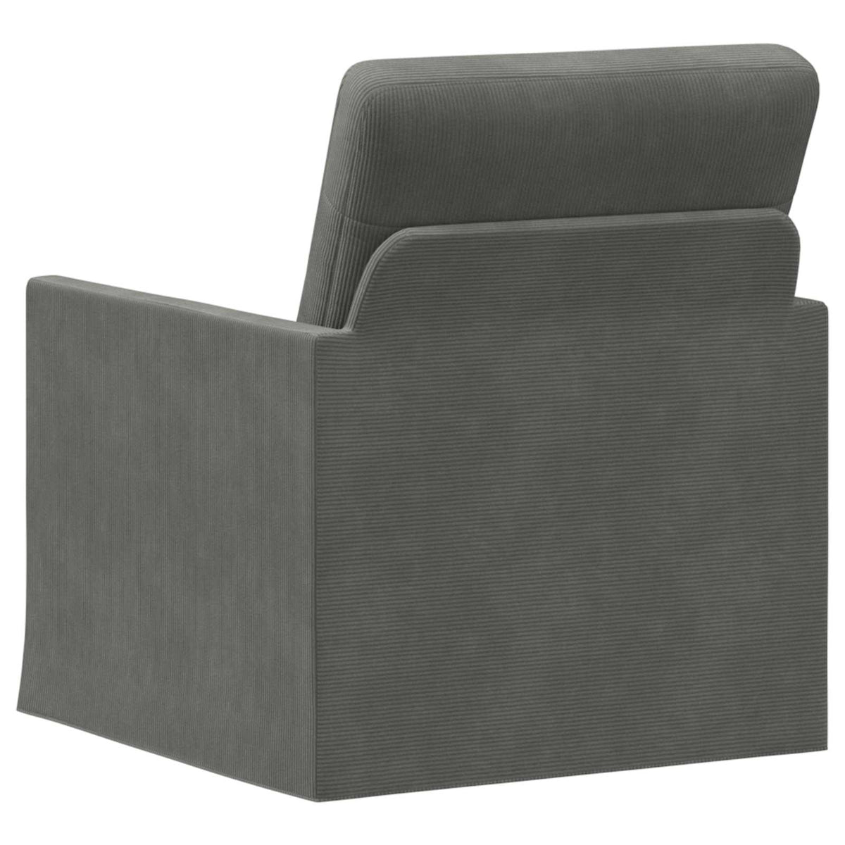 vidaXL Fotel ciemnoszary 70 x 81 x 82 cm Tkanina sztruksowa