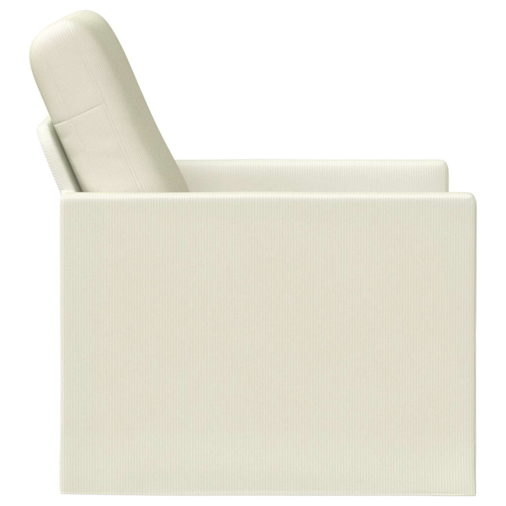 vidaXL Fotel kremowy 70 x 81 x 82 cm Tkanina sztruksowa