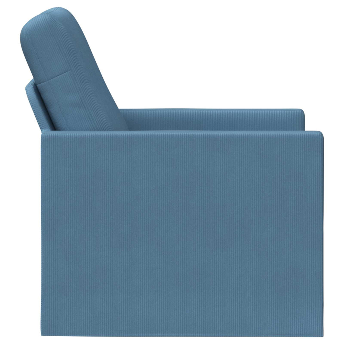 vidaXL Fotel niebieski 70 x 81 x 82 cm Tkanina sztruksowa