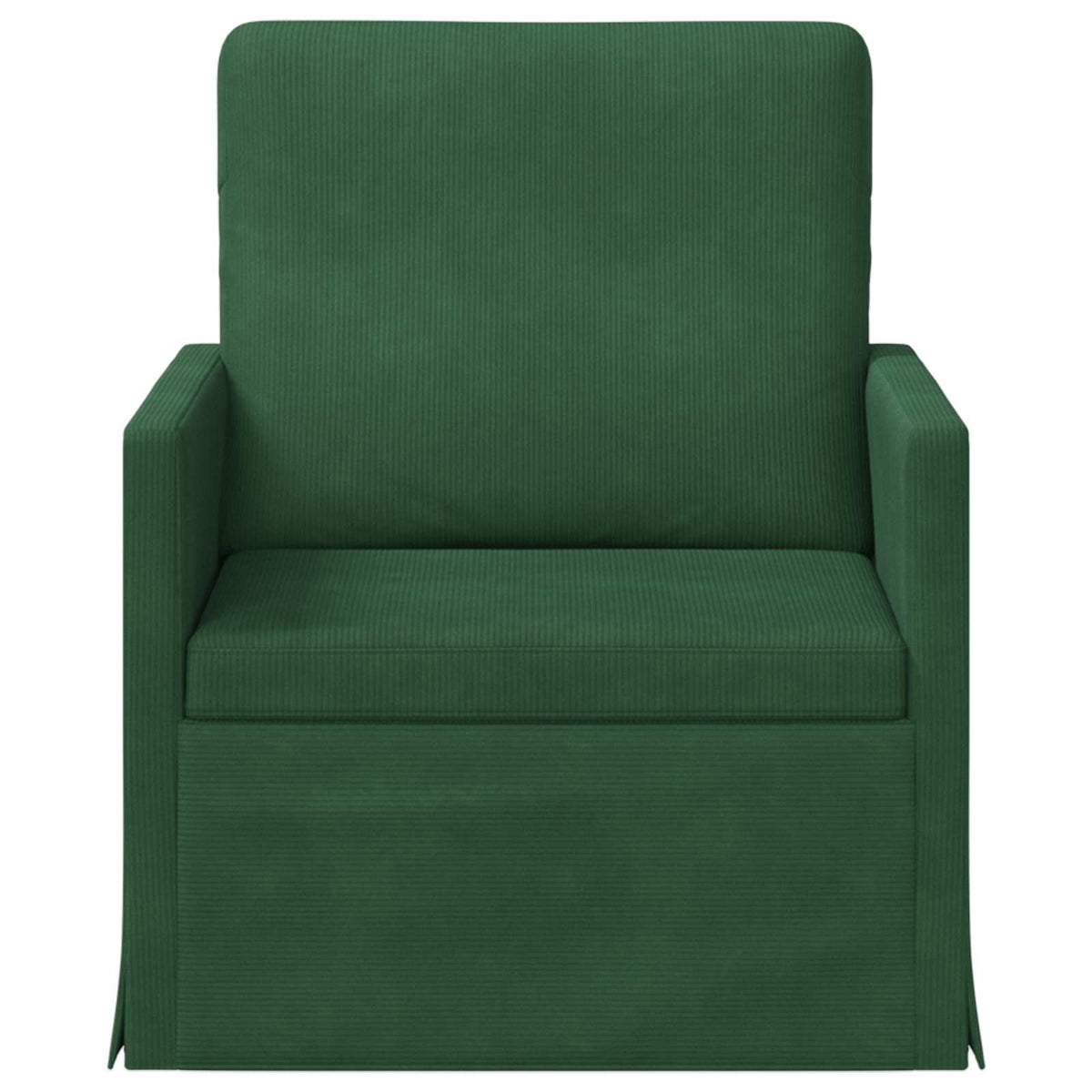 vidaXL Fotel Zielony dżungli 70 x 81 x 82 cm Tkanina sztruksowa
