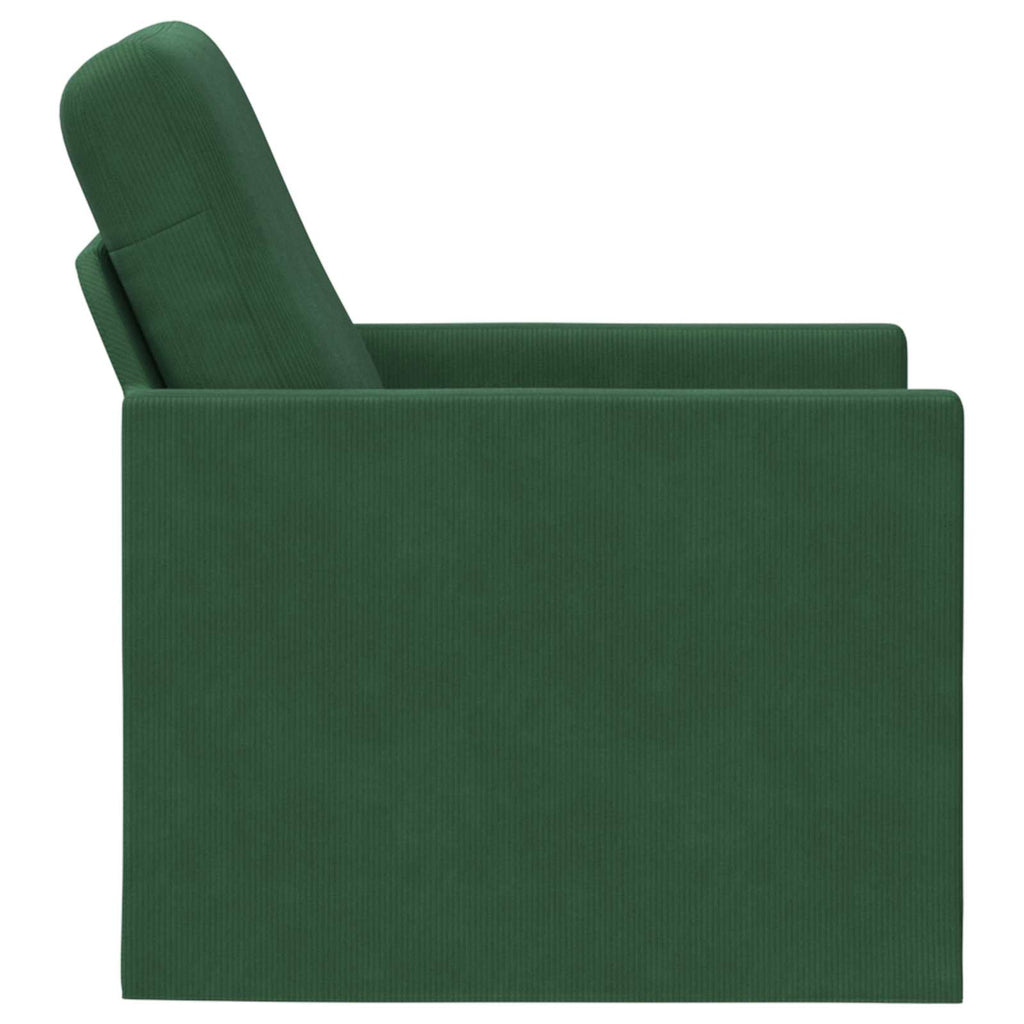 vidaXL Fotel Zielony dżungli 70 x 81 x 82 cm Tkanina sztruksowa