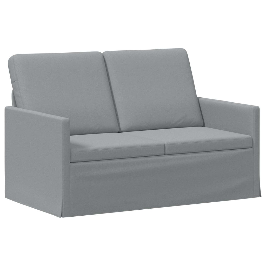 vidaXL Sofa dwuosobowa jasnoszary 130 x 81 x 82 cm tkanina