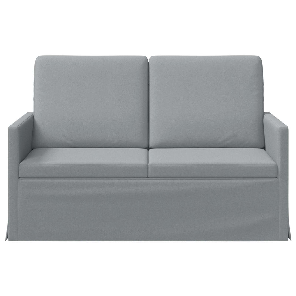 vidaXL Sofa dwuosobowa jasnoszary 130 x 81 x 82 cm tkanina
