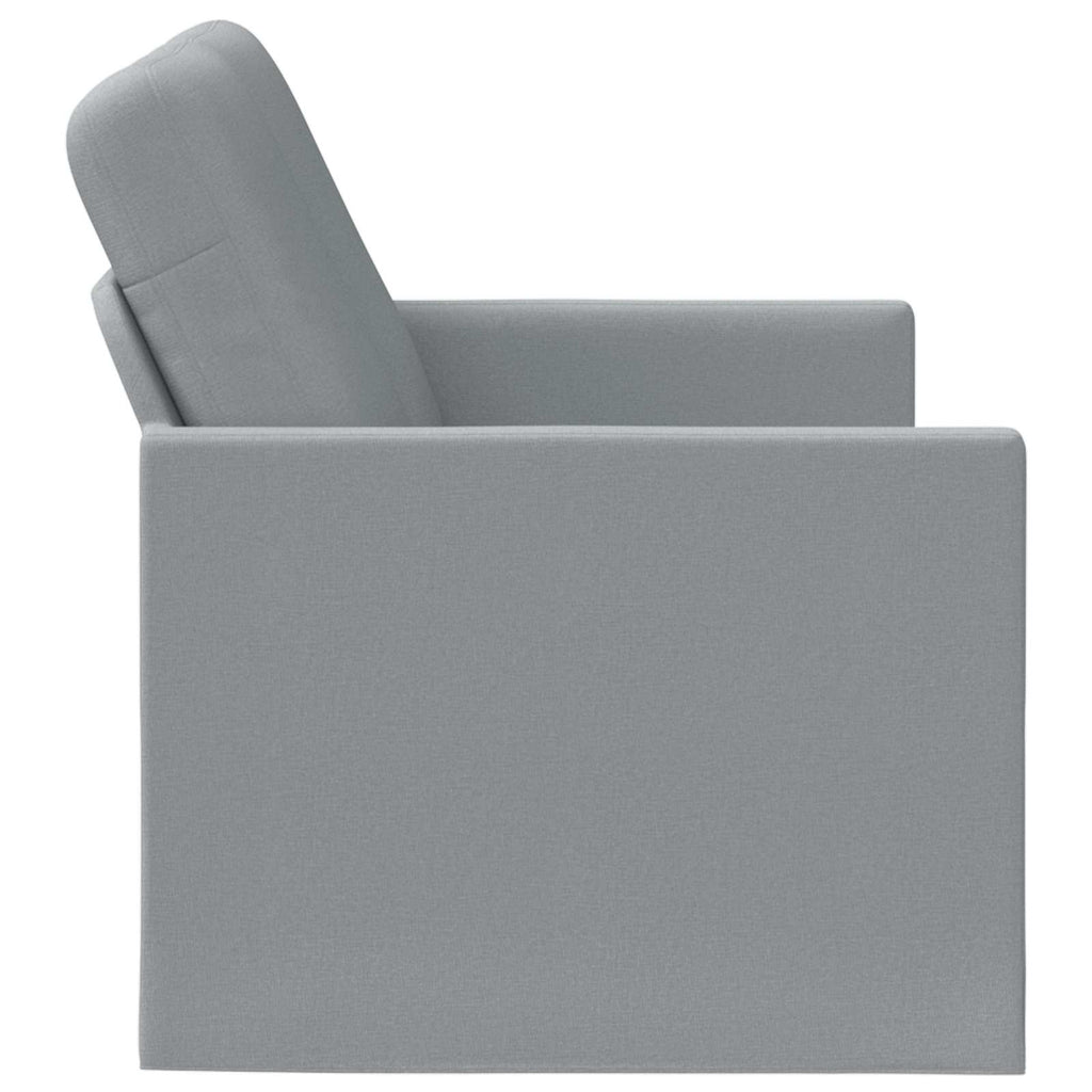 vidaXL Sofa dwuosobowa jasnoszary 130 x 81 x 82 cm tkanina