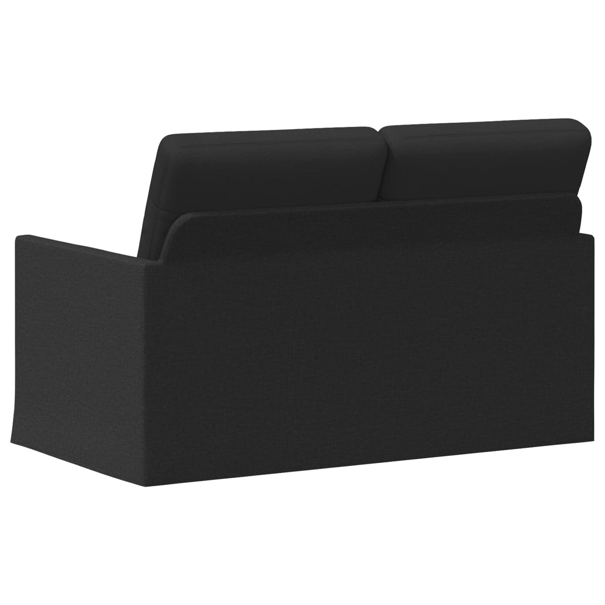 vidaXL Sofa dwuosobowa Czarny 130 x 81 x 82 cm tkanina