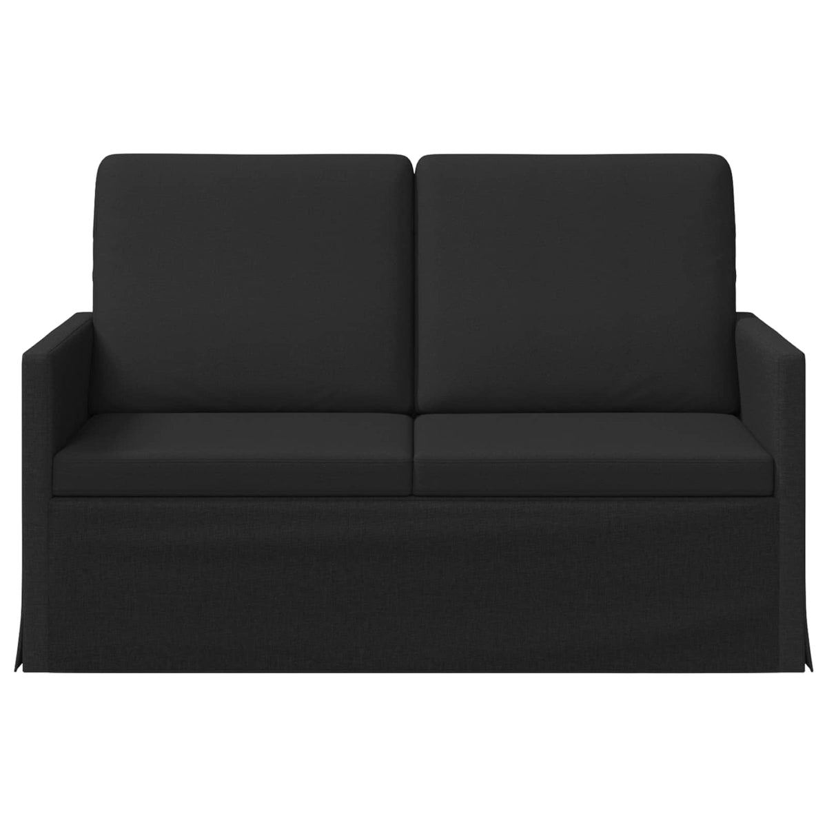 vidaXL Sofa dwuosobowa Czarny 130 x 81 x 82 cm tkanina