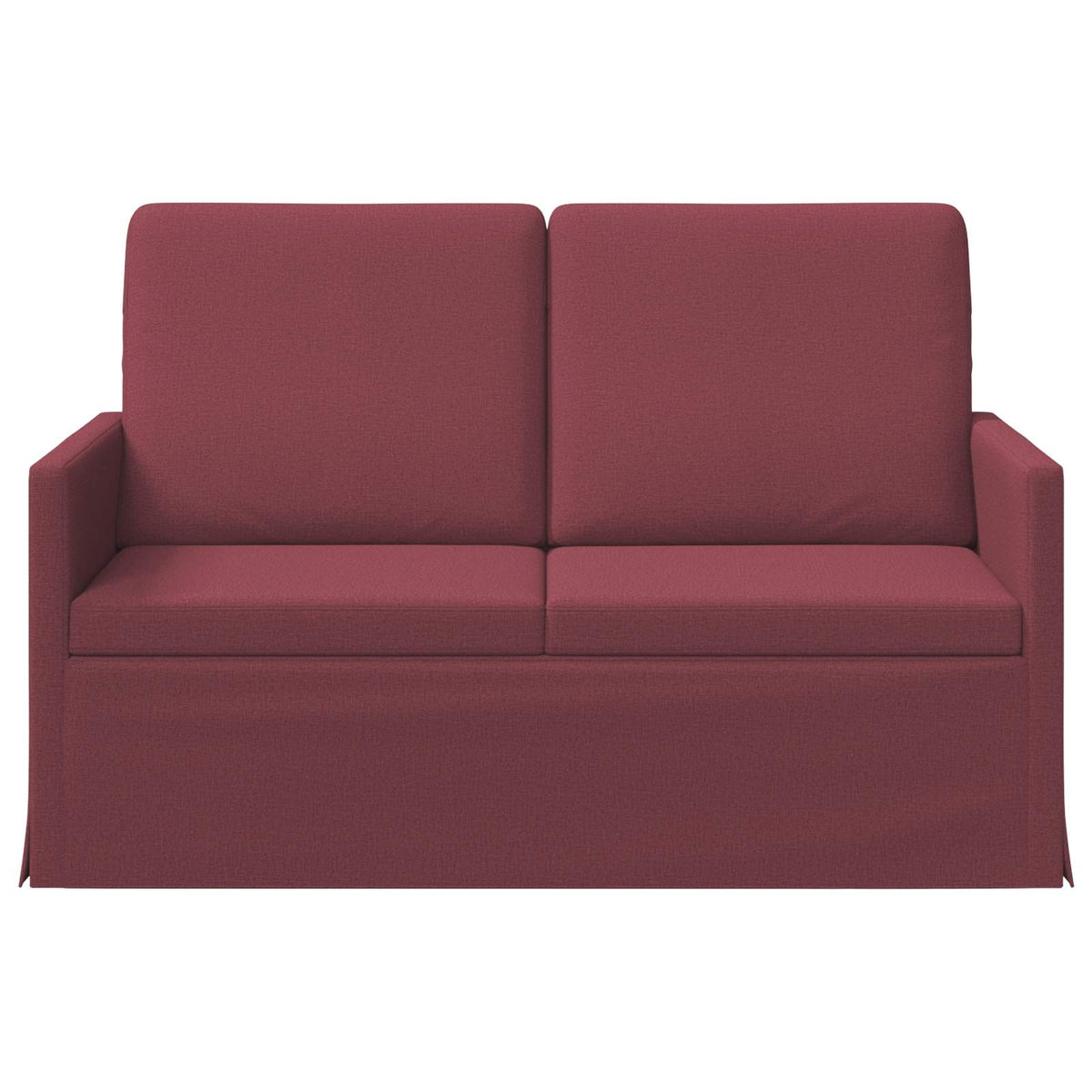 vidaXL Sofa dwuosobowa Czerwone wino 130 x 81 x 82 cm tkanina