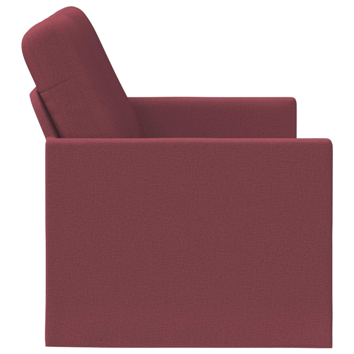 vidaXL Sofa dwuosobowa Czerwone wino 130 x 81 x 82 cm tkanina