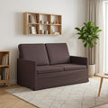 vidaXL Sofa dwuosobowa Ciemny brąz 130 x 81 x 82 cm tkanina