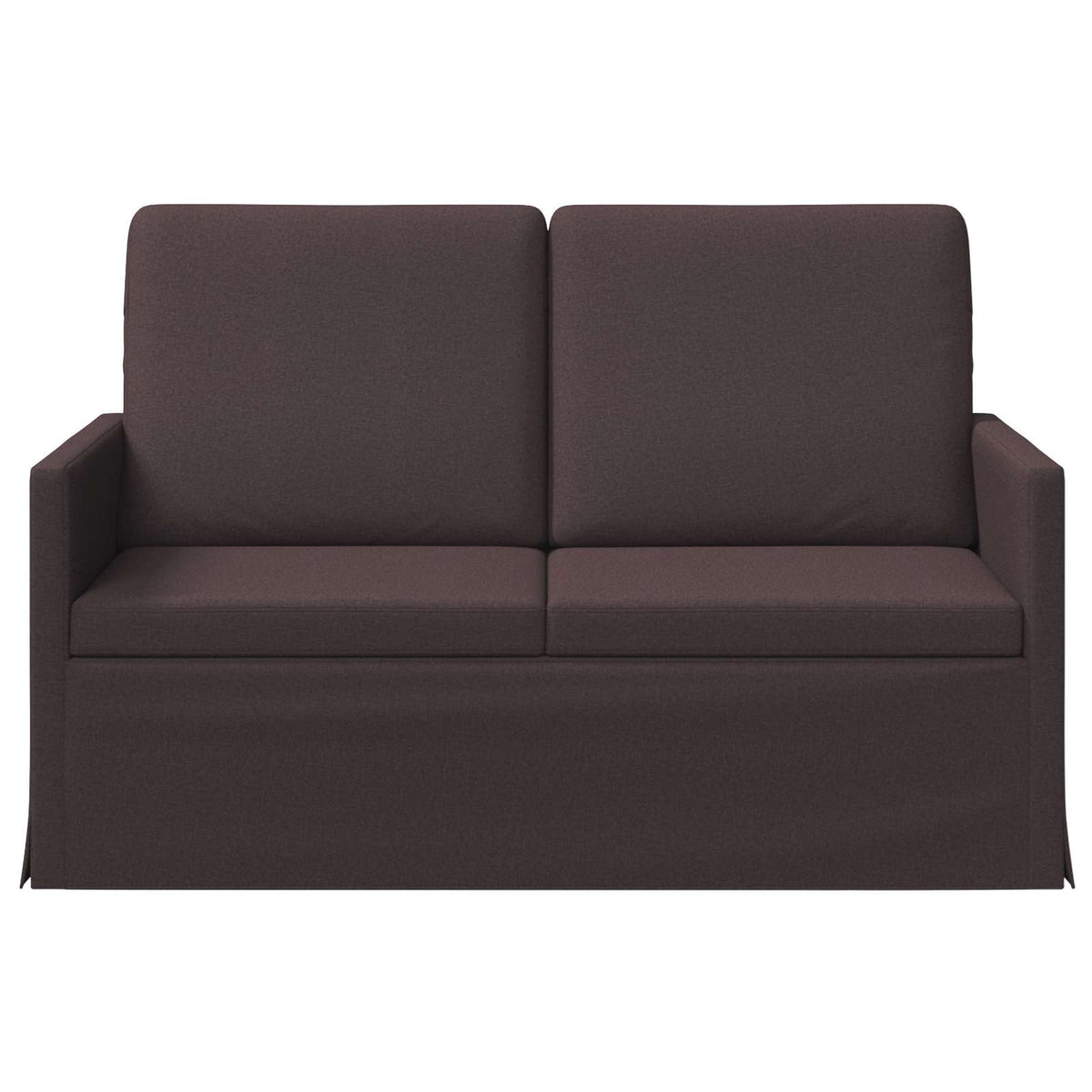 vidaXL Sofa dwuosobowa Ciemny brąz 130 x 81 x 82 cm tkanina