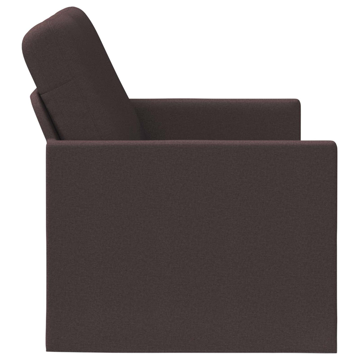 vidaXL Sofa dwuosobowa Ciemny brąz 130 x 81 x 82 cm tkanina