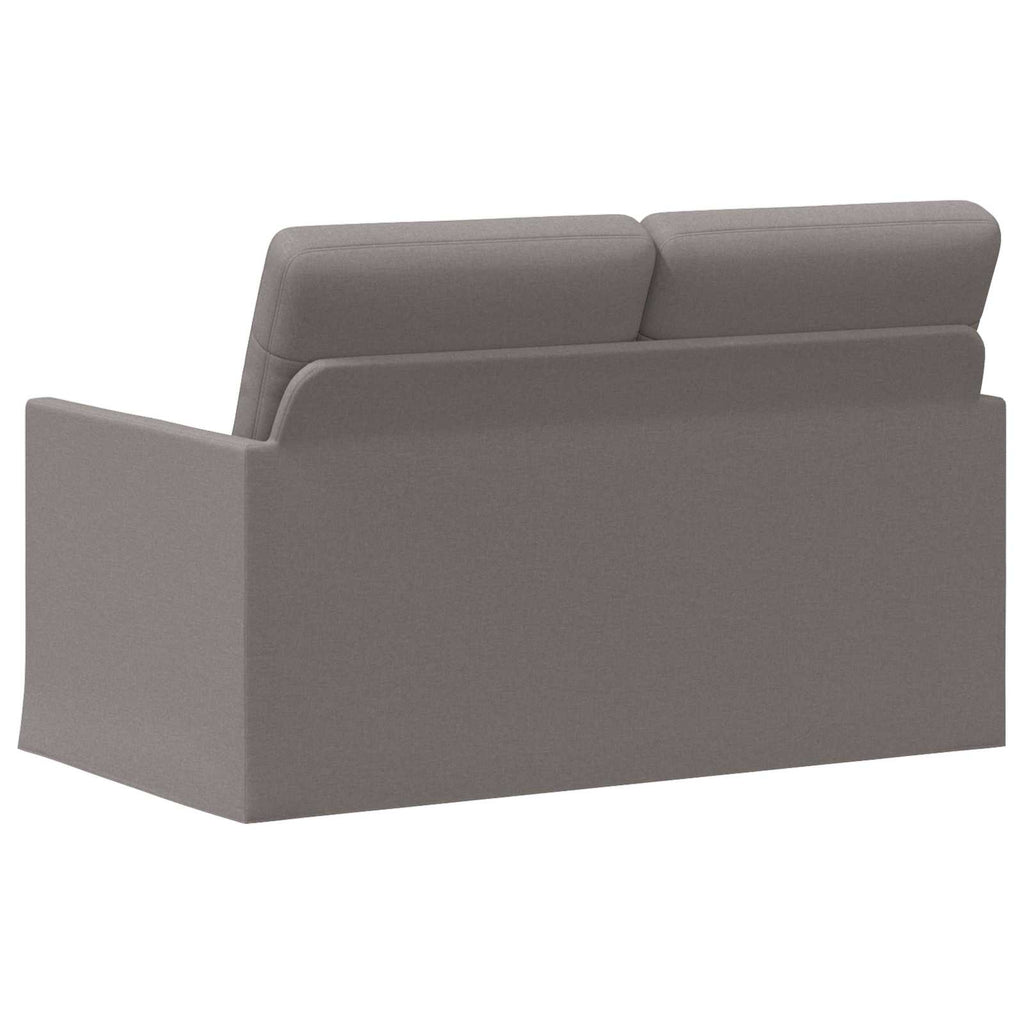 vidaXL Sofa dwuosobowa Ciemnoszary 130 x 81 x 82 cm tkanina