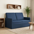 vidaXL Sofa dwuosobowa niebieski 130 x 81 x 82 cm tkanina