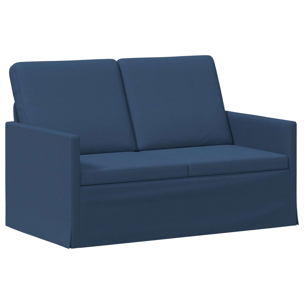 vidaXL Sofa dwuosobowa niebieski 130 x 81 x 82 cm tkanina