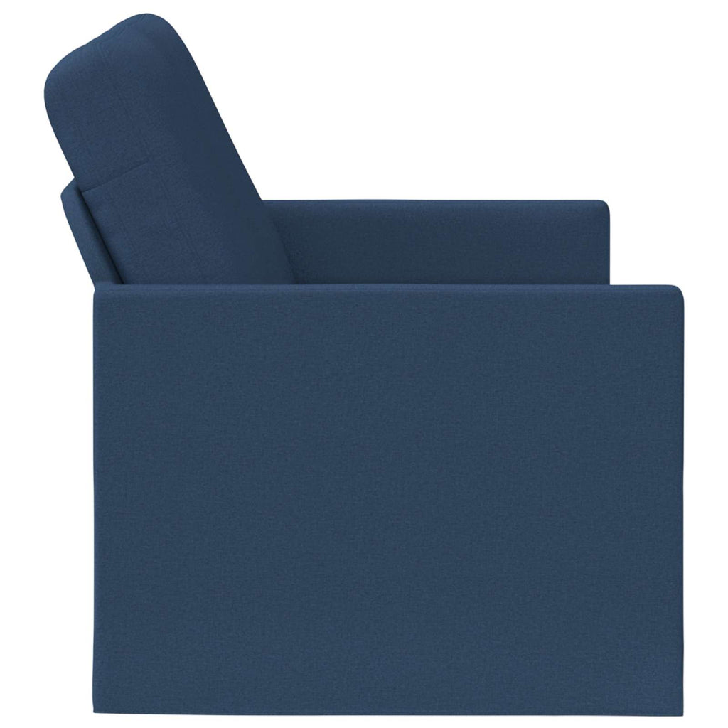 vidaXL Sofa dwuosobowa niebieski 130 x 81 x 82 cm tkanina