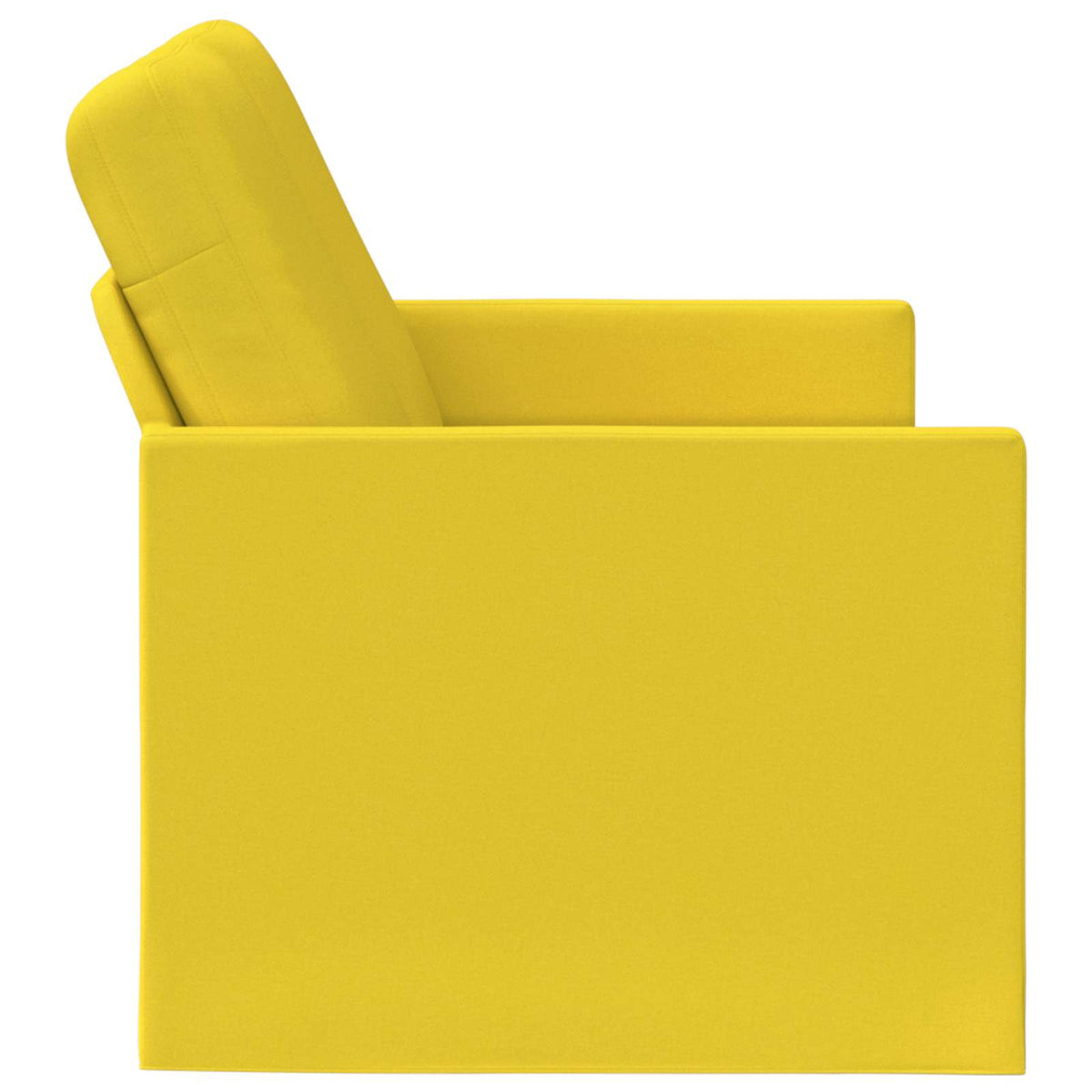 vidaXL Sofa dwuosobowa Jasnożółty 130 x 81 x 82 cm tkanina