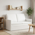 vidaXL Sofa dwuosobowa Biały 130 x 81 x 82 cm tkanina