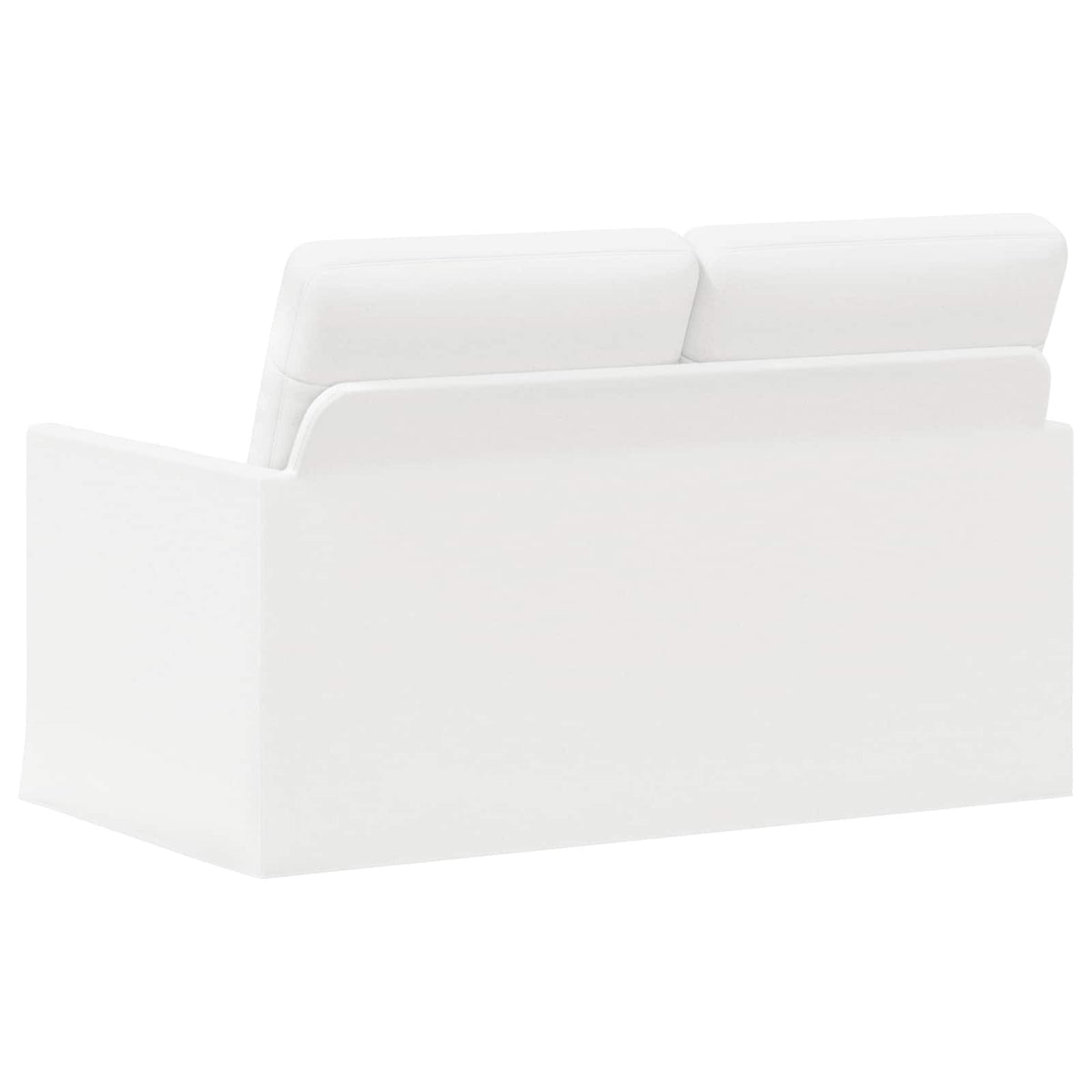 vidaXL Sofa dwuosobowa Biały 130 x 81 x 82 cm tkanina