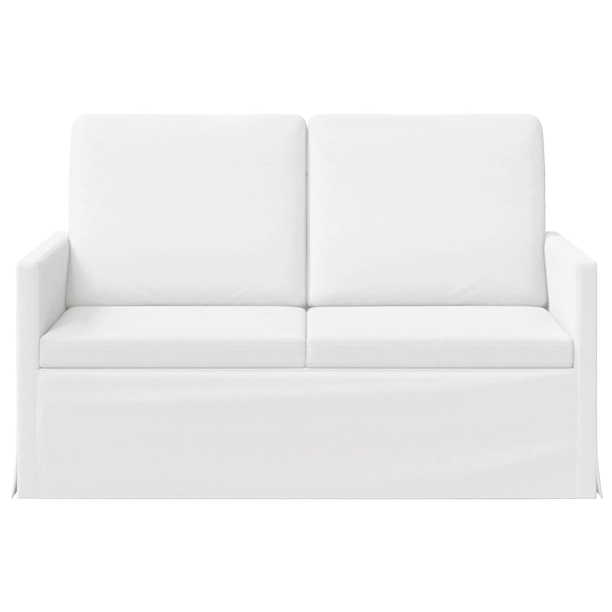 vidaXL Sofa dwuosobowa Biały 130 x 81 x 82 cm tkanina
