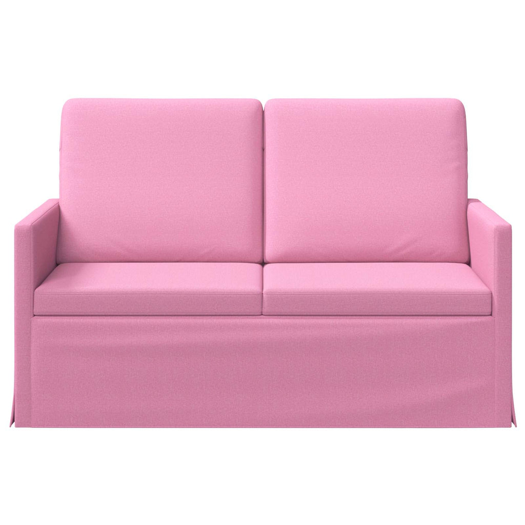 vidaXL Sofa dwuosobowa różowy 130 x 81 x 82 cm tkanina